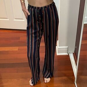 Velvet by Graham & Spencer Multicolor Striped Wide Leg Pants